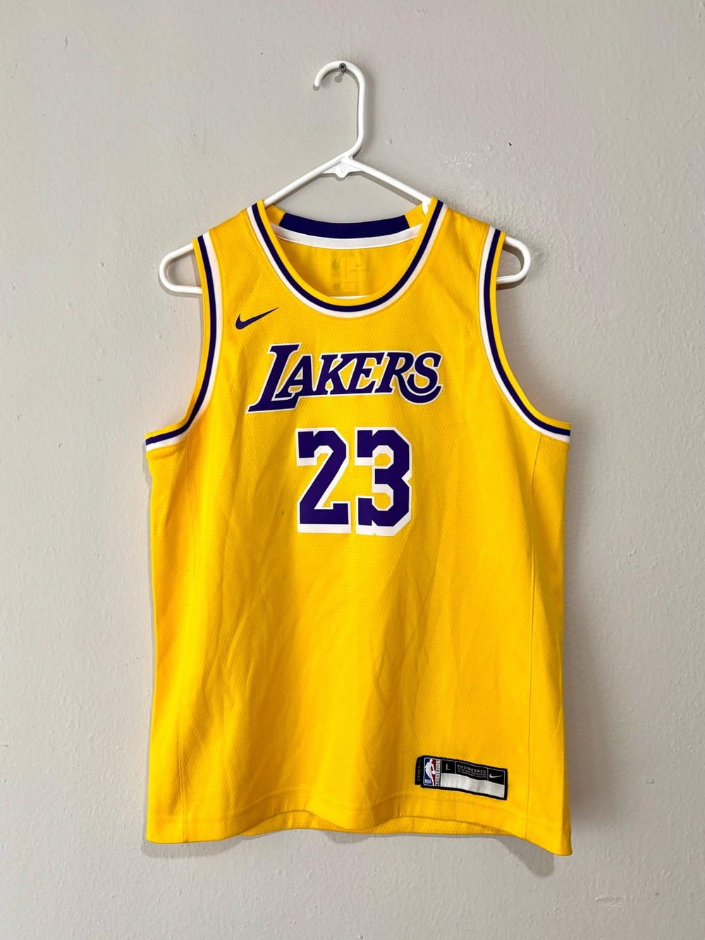 LeBron James 23 NIKE Los Angeles Lakers NBA Jersey Youth L